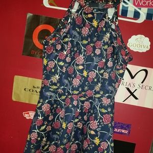 floral skater dress size L